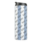 Thermal Tumbler Baby Blue & White Stripe H2o Thermosbeker (Geroteerd rechts)