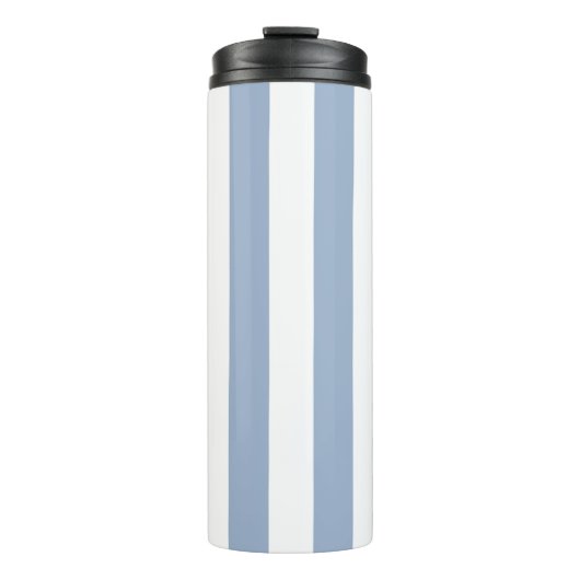Thermal Tumbler Baby Blue & White Stripe Thermosbeker (Voorkant)