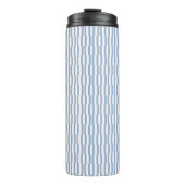 Thermal Tumbler Baby Blue & White Stripe Thermosbeker (Voorkant)