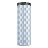 Thermal Tumbler Baby Blue & White Stripe Thermosbeker (Achterkant)