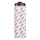 Thermal Tumbler Baby Pink & White Stripe H2o Thermosbeker (Voorkant)