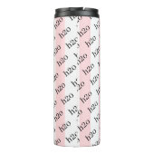 Thermal Tumbler Baby Pink & White Stripe H2o Thermosbeker (Achterkant)