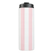 Thermal Tumbler Baby Pink & White Stripe Thermosbeker (Voorkant)