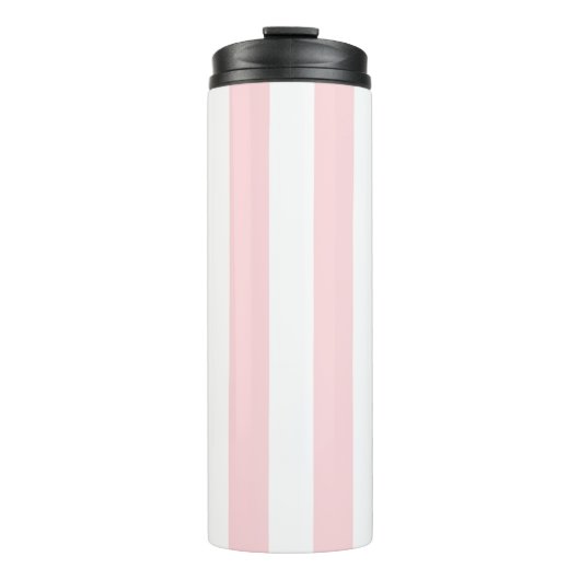 Thermal Tumbler Baby Pink & White Stripe Thermosbeker (Voorkant)