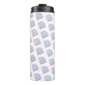 Thermal Tumbler Cat Be Mine Pink Hearts Thermosbeker (Voorkant)