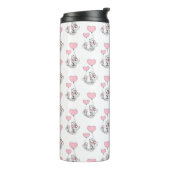 Thermal Tumbler Cat Kitten Pink Hearts Thermosbeker (Gedraaid links)