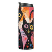 Thermal Tumbler Cat Kitten Red Hearts Thermosbeker (Geroteerd rechts)