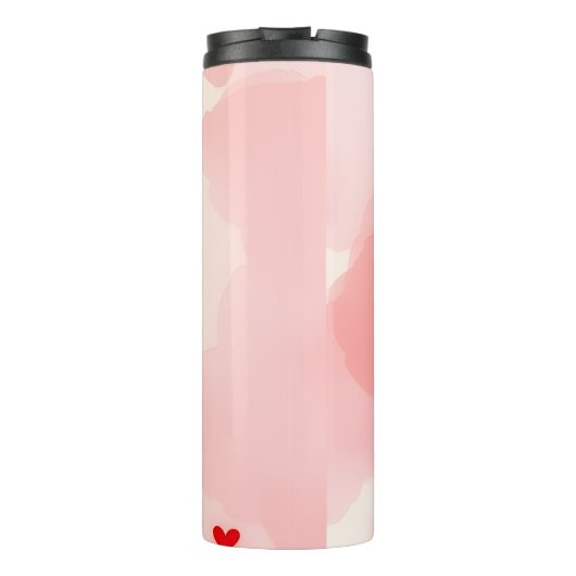 Thermal Tumbler Cat Kitten Red Hearts Thermosbeker (Achterkant)