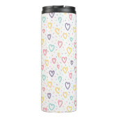 Thermal Tumbler Colorful Hearts Thermosbeker (Achterkant)