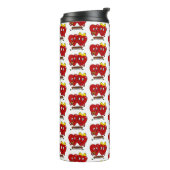 Thermal Tumbler Couple Red Hearts Thermosbeker (Gedraaid links)