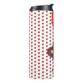 Thermal Tumbler Couple Red Hearts Thermosbeker (Gedraaid links)