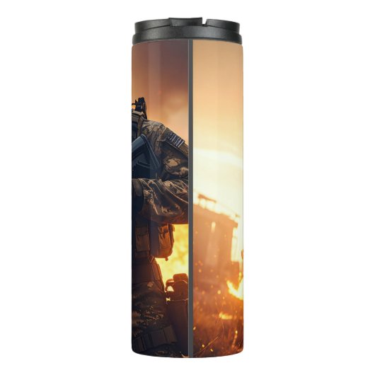 Thermal Tumbler Flask Thermosbeker (Achterkant)