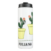 Thermal Tumbler Floral Cactus Thermosbeker (Voorkant)