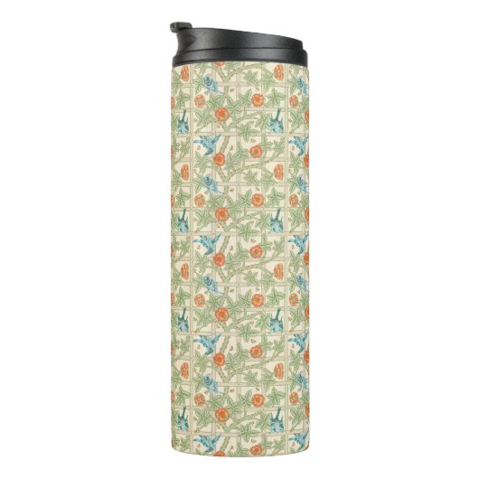 Thermal Tumbler Floral Garden Trellis Pattern Thermosbeker (Geroteerd rechts)