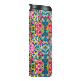 Thermal Tumbler - Floral Kaleidoscope Thermosbeker