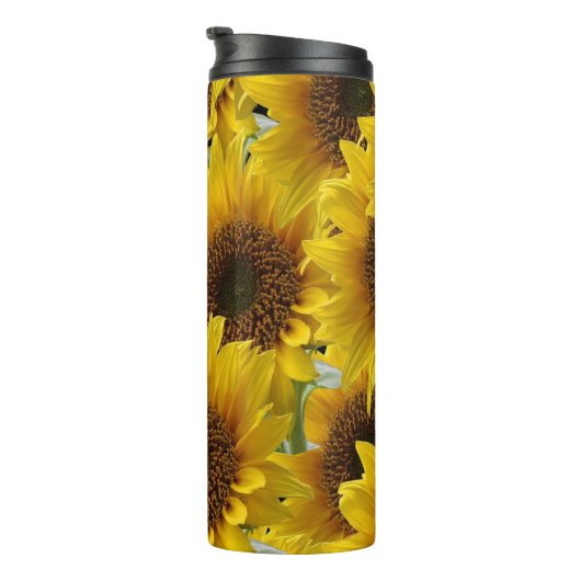 Thermal Tumbler Floral Sunflower Thermosbeker (Geroteerd rechts)