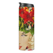 Thermal Tumbler Floral Vintage Thermosbeker (Geroteerd rechts)