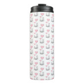 Thermal Tumbler Foxy Pink Hearts Thermosbeker (Voorkant)