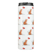 Thermal Tumbler Foxy Red Hearts Thermosbeker (Achterkant)
