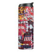 Thermal Tumbler – Fragmented Pulse Thermosbeker (Gedraaid links)