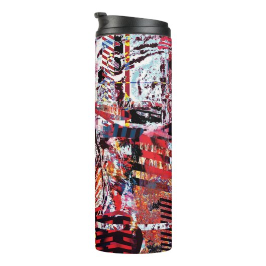 Thermal Tumbler – Fragmented Pulse Thermosbeker (Geroteerd rechts)