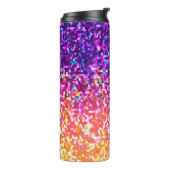 Thermal Tumbler Glitter Graphic Thermosbeker (Gedraaid links)