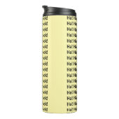Thermal Tumbler Ha! Ha! Water ok Yellow Thermosbeker (Geroteerd rechts)
