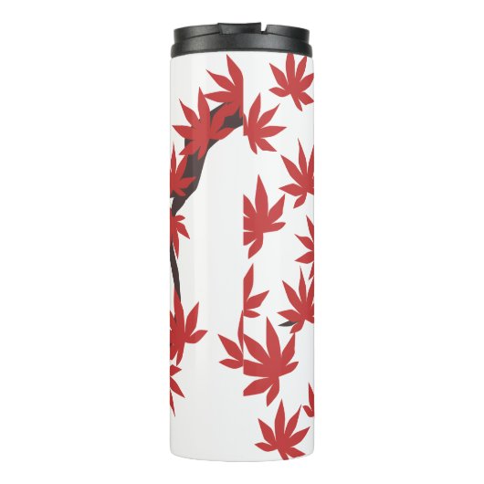 Thermal Tumbler Leaves Thermosbeker (Achterkant)