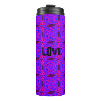 Thermal Tumbler LOVE PINK -MANDALA MODERN Thermosbeker