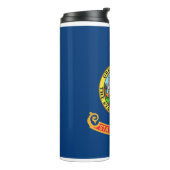 Thermal Tumbler met vlag van Idaho, Verenigde Stat Thermosbeker (Gedraaid links)