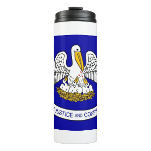 Thermal Tumbler met vlag van Louisiana, VS Thermosbeker