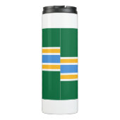 Thermal Tumbler met vlag van Portland, VS Thermosbeker (Achterkant)
