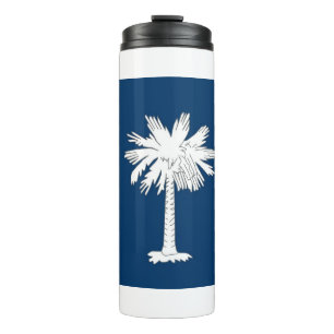 Thermal Tumbler met vlag van South Carolina, Veren Thermosbeker