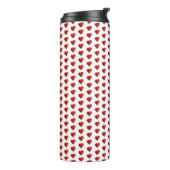 Thermal Tumbler Red Hearts Thermosbeker (Gedraaid links)