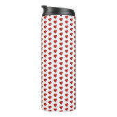 Thermal Tumbler Red Hearts Thermosbeker (Geroteerd rechts)