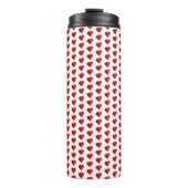 Thermal Tumbler Red Hearts  Thermosbeker (Voorkant)