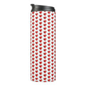 Thermal Tumbler Red Hearts  Thermosbeker (Geroteerd rechts)