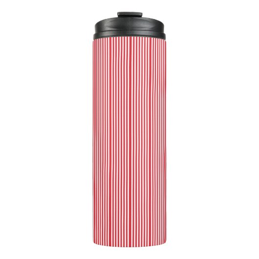 Thermal Tumbler Red & White Stripe Thermosbeker (Voorkant)