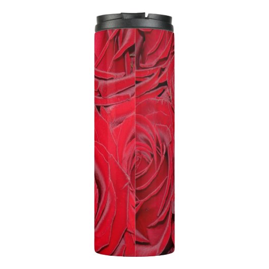 Thermal Tumbler Romantic Red Roses Floral Bouquet Thermosbeker (Achterkant)