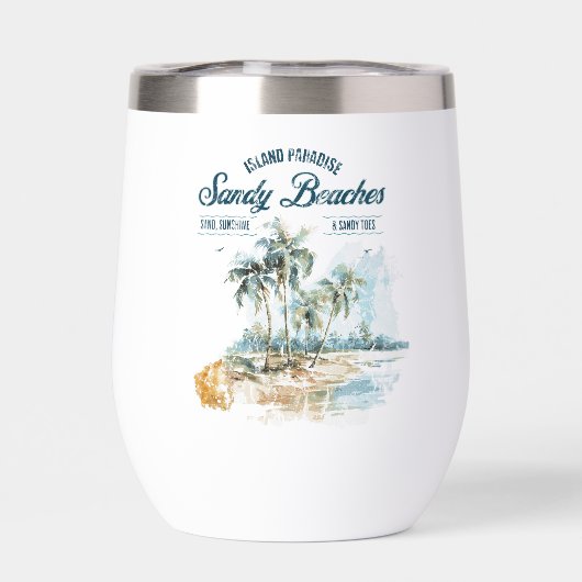 Thermal Tumbler - Sandy Beaches Collection (Achterkant)
