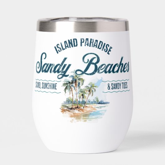 Thermal Tumbler - Sandy Beaches Collection (Achterkant)