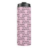 Thermal Tumbler Solid Baby Pink Be Healthy Water Thermosbeker (Voorkant)