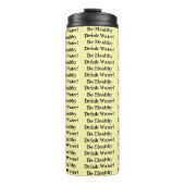 Thermal Tumbler Solid Baby Yellow Be Healthy Water Thermosbeker (Voorkant)