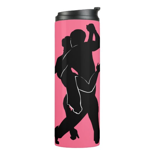 Thermal Tumbler Tango Dancers - Aangepaste kleuren Thermosbeker (Gedraaid links)
