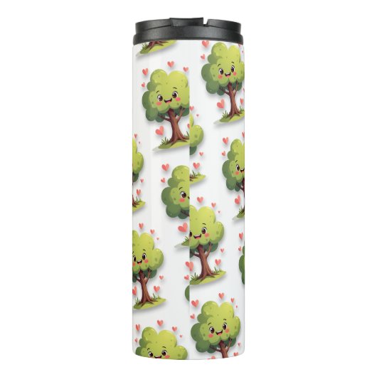 Thermal Tumbler Tree Red Hearts  Thermosbeker (Achterkant)