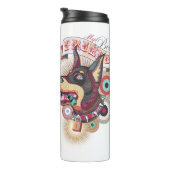 Thermal Tumbler – Urban Loyalty Doberman Pop-Art  Thermosbeker (Geroteerd rechts)
