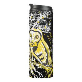 Thermal Tumbler – Urban Tree Owl & Wealth Surreal Thermosbeker