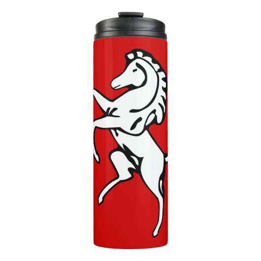 Thermal Tumbler with flag of Kent County, England Thermosbeker (Voorkant)