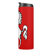 Thermal Tumbler with flag of Kent County, England Thermosbeker (Geroteerd rechts)