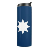 Thermal Tumbler with flag of Minnesota, USA Thermosbeker (Gedraaid links)